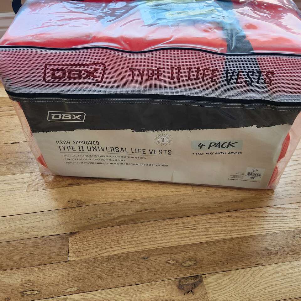 4 pack Life Vests Type II