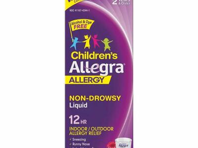 Childern's Allegra 12 hour Allergy Relief Liquid, Berry Flavor, 8fl.oz. #92049