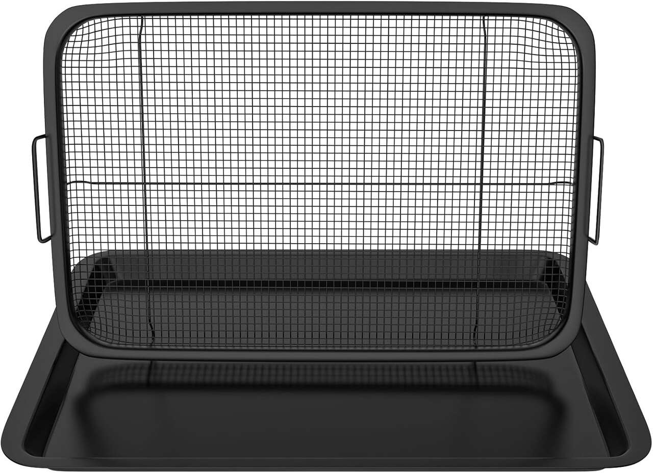 Zdovivot 19" x 12.8" Air Fryer Basket with Tray For Oven #97783