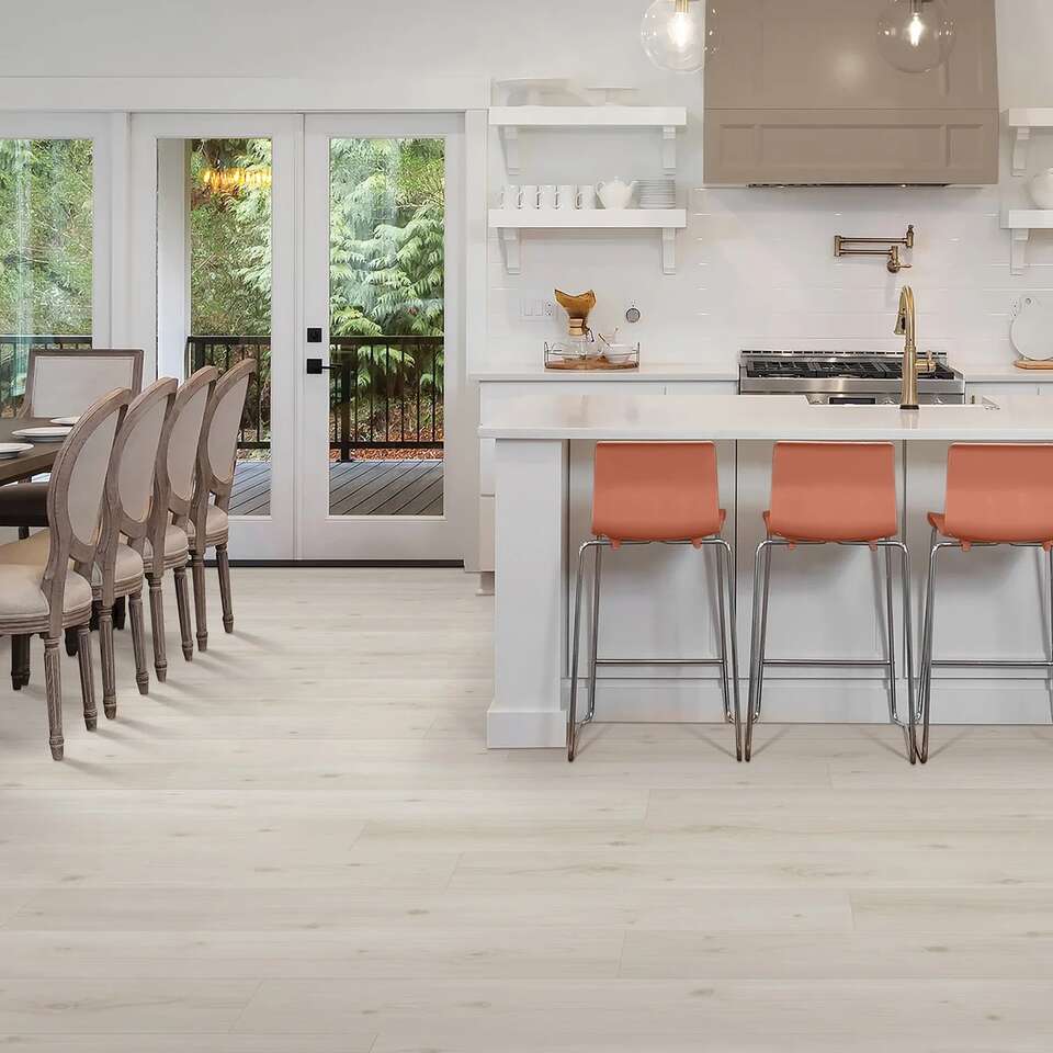 Mohawk Home 12mm Thick Waterproof Laminate Frost Cedar Flooring 1692865 #92501