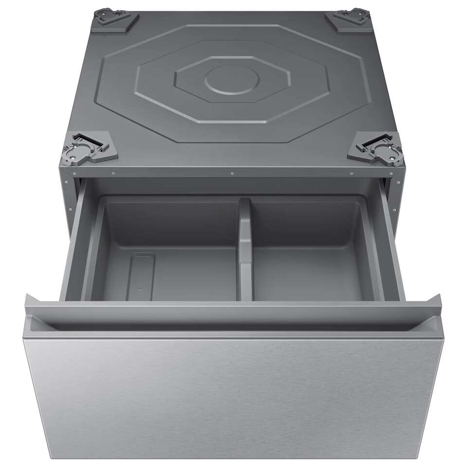 Samsung WE502NT 27in Laundry Pedestal with Storage Drawer, Silver Steel 1688363 #99361