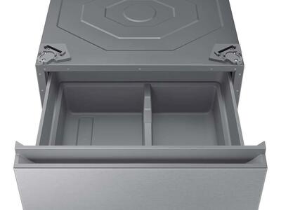 Samsung WE502NT 27in Laundry Pedestal with Storage Drawer, Silver Steel 1688363 #99361