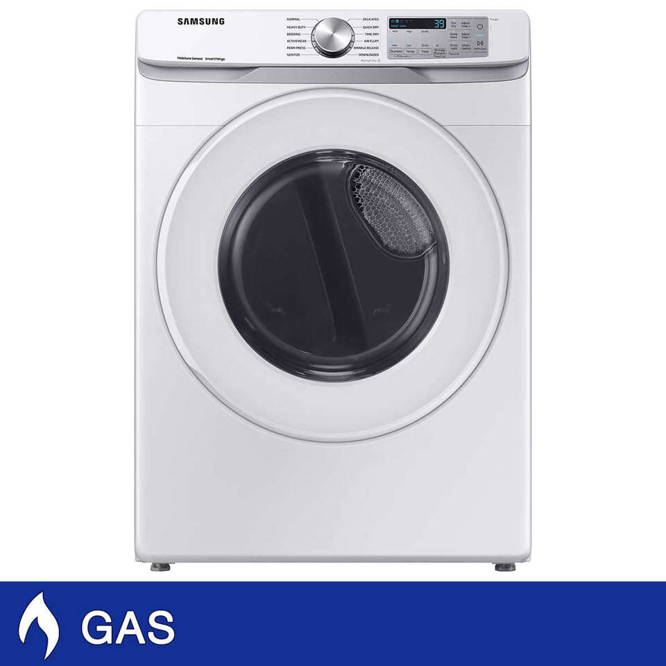 Samsung DVG51CG8000W 7.5 cu. ft. Smart GAS Dryer with Sensor Dry 1751711 #96998