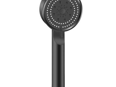 5 Pattern Adjustable Black ABS Plastic Showerhead with Water Stop Function #94993