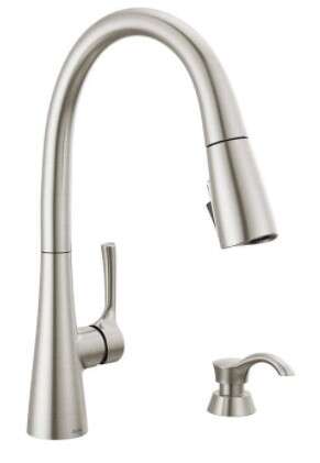 Delta Auburn 19835Z-SPSD-DST Pull Down Kitchen Faucet and Soap Dispenser 1567368 #84479