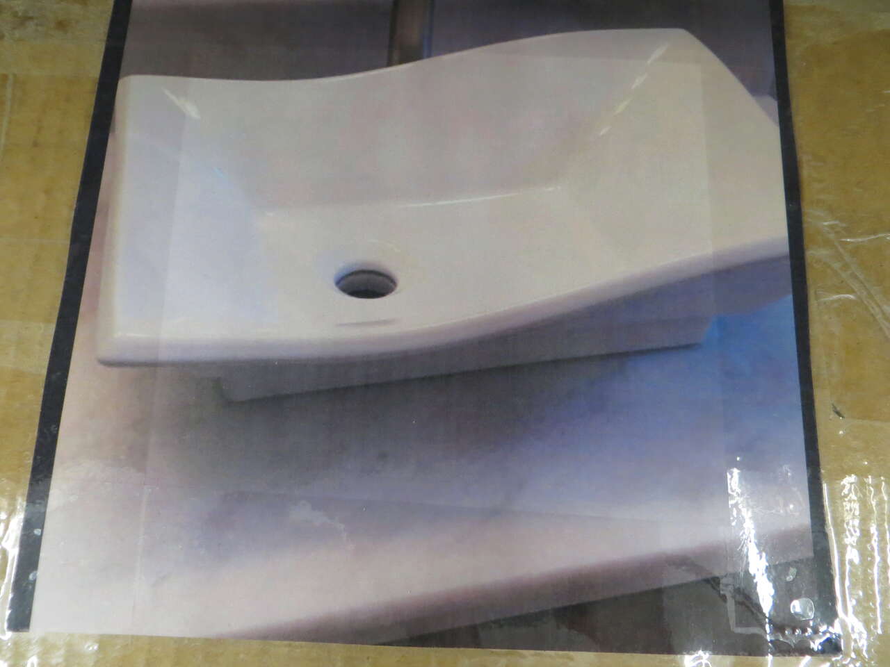 20in x 14in Above Counter Rectangle Vessel Mount Sink #77635