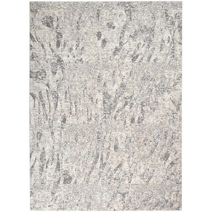 Calvin Klein Jackson 6ft6inx9ft6in Area Rug, Ivory-Black #81254