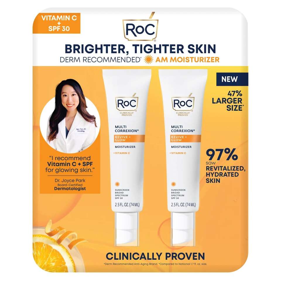 RoC Revive and Glow Vitamin C Moisturizer, SPF 30, 2.5 fl oz, 2-pack 1792261 #98580