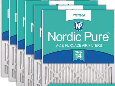 Nordic Pure 18x20x1 Pleated MERV 14 Air Filters, 6-pack #97080