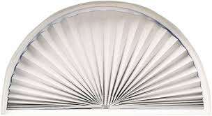 Arch Pleated Fabric Shade 72in H x 36in W, White #97924