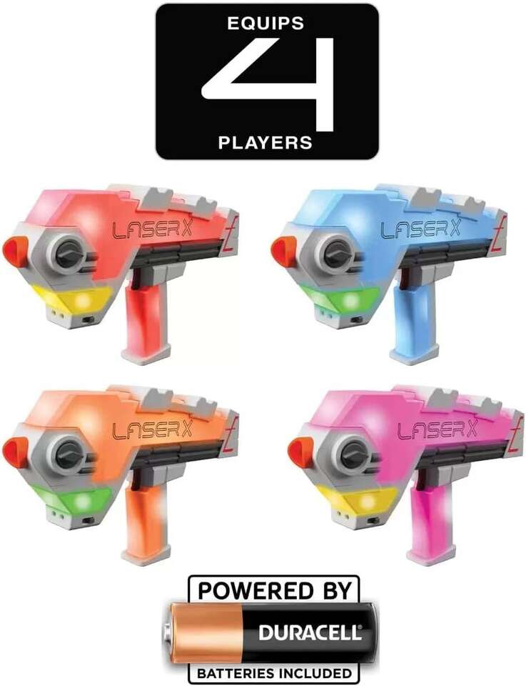 Laser X Blaster to Blaster Revolution 300' Range 4-pack 1582452 #88611