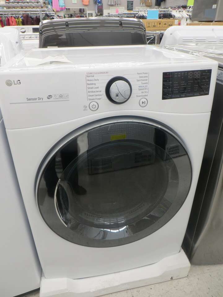 LG DLGX3901W 7.4 Cu. Ft. Smart GAS Dryer with Turbo Steam in White 6181265 #22076