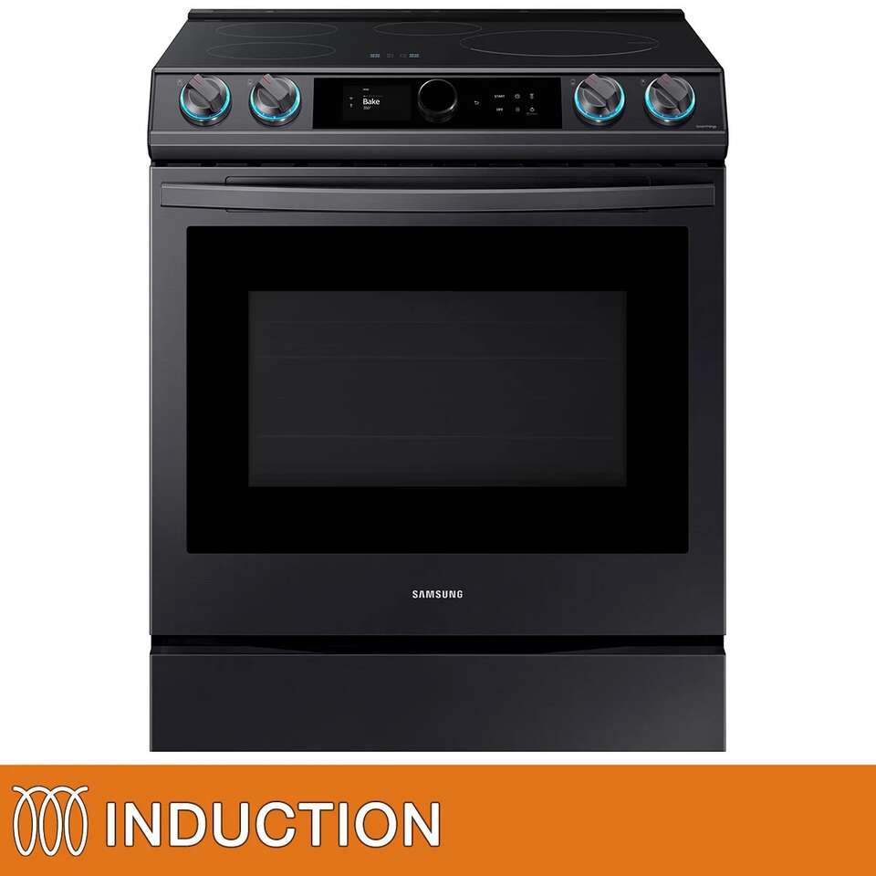 Samsung NE63T8911SG Black Stainless 6.3 Cu. Ft. Smart Induction Range with Air Fry 1535086 #98340