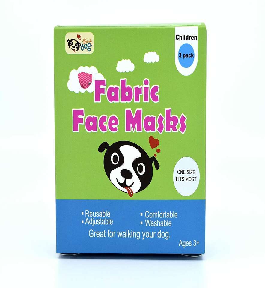 Think Dog Kids Fabric Reusable Face Mask 3-pack 1448834 #80512