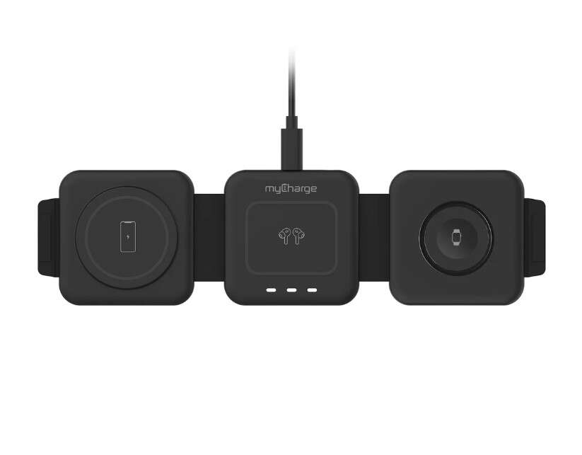 MyCharge CTP225K-A 3-in-1 Folding Wireless Charging Pad 1791928 #97534