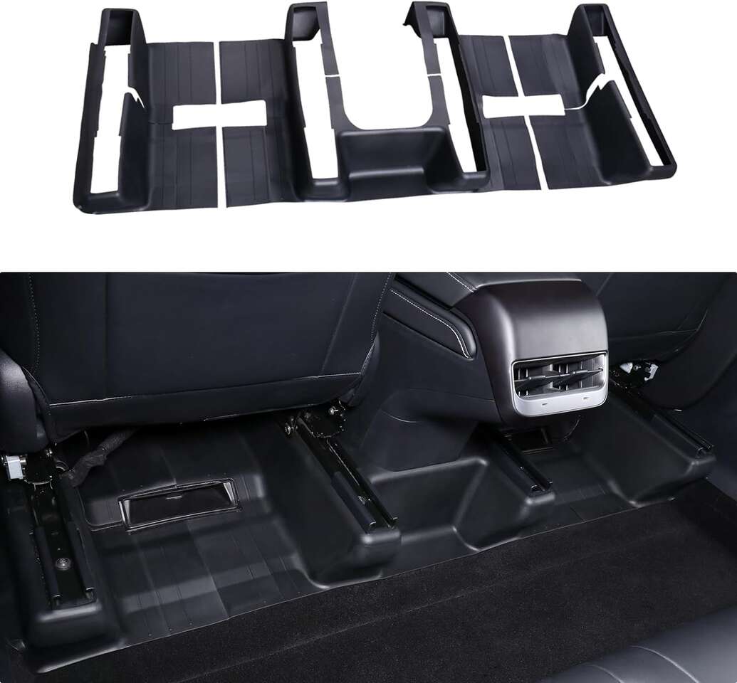 Motrobe Tesla Model Y Underseat Protector Seat Corner Cover Seat Slide Rail Pad Cover Case Shell 3PCS 2020-2023 #96496