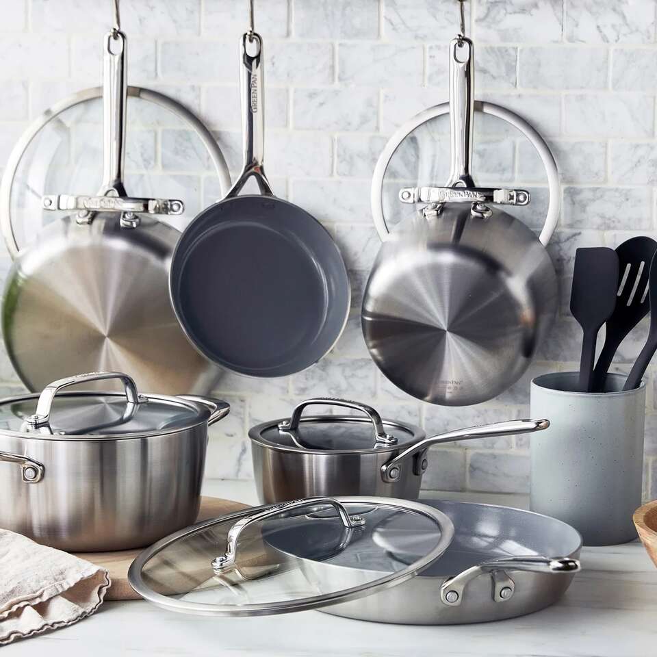 GreenPan GP3 Stainless Steel 11-piece Bundle 1867813 #99019
