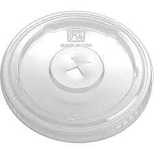 Fabri-Kal PET LKC16/24FX Plastic X-Slot Cold Cup Lids, 12-24 oz, 100 ct. #96946