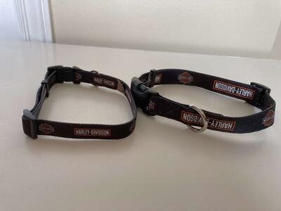 Dog Collars, TUFF brand Harley Davidson dog collars (3/4 inch(SOLD) and 1/2inch)