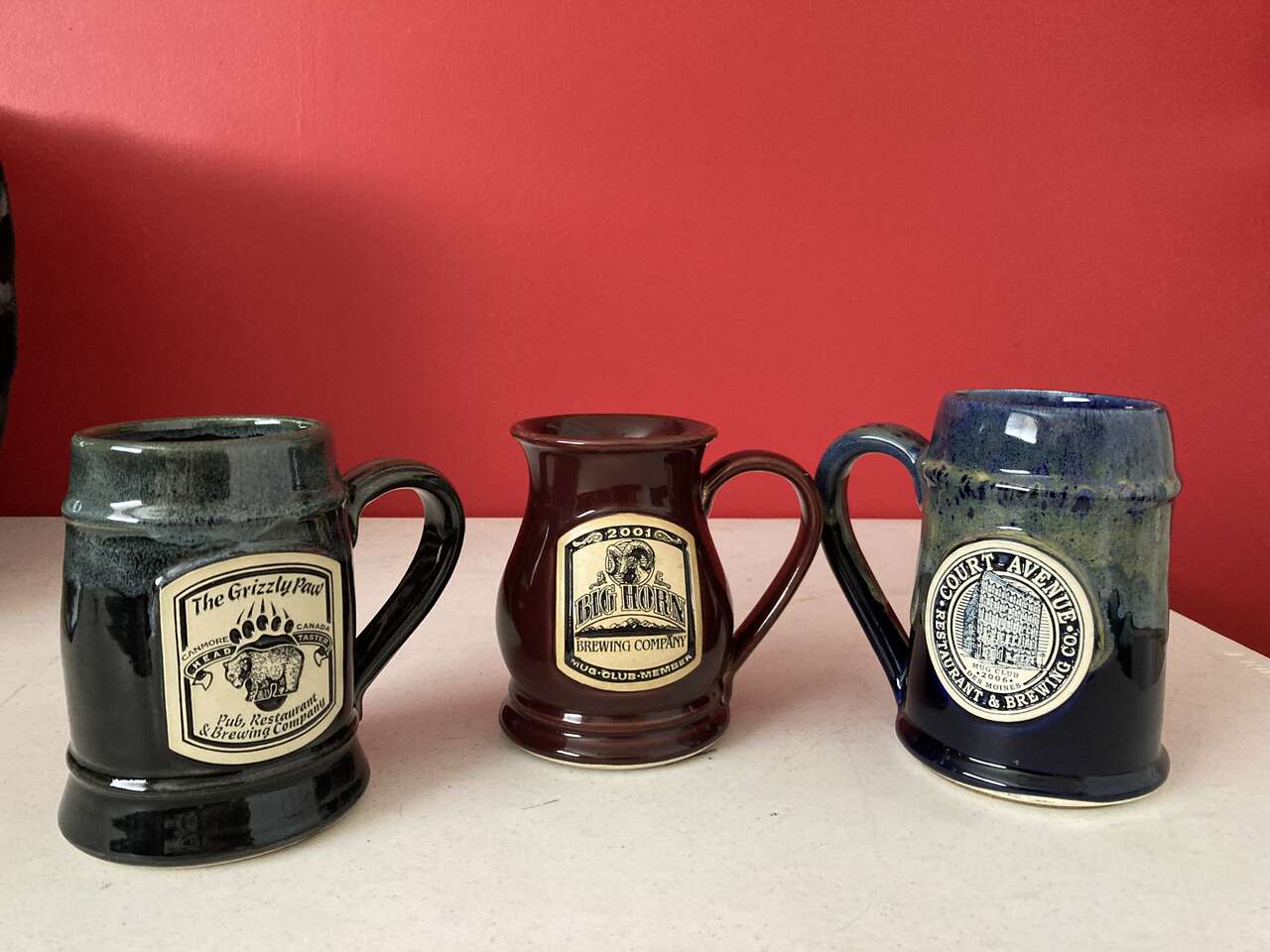 Pottery Mugs: Beer Club Mugs