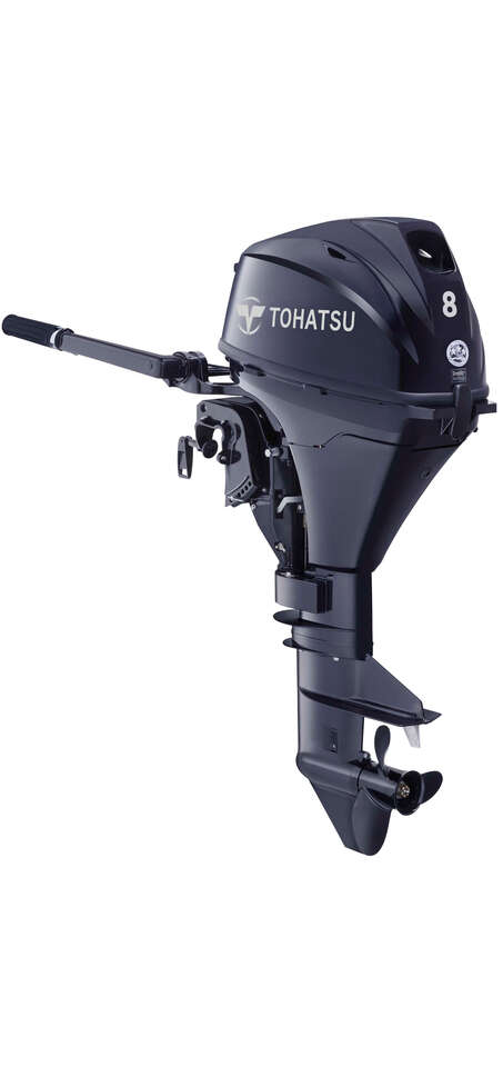 NEW 2023 Tohatsu 8 HP MFS8BS Short Shaft Outboard Boat Motor