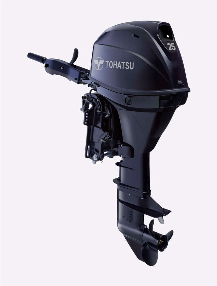 New 2023 Tohatsu MFS25DS Short Shaft Outboard Motor