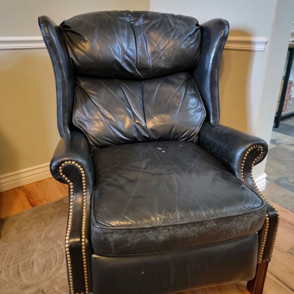 Black Leather Recliner Furniture