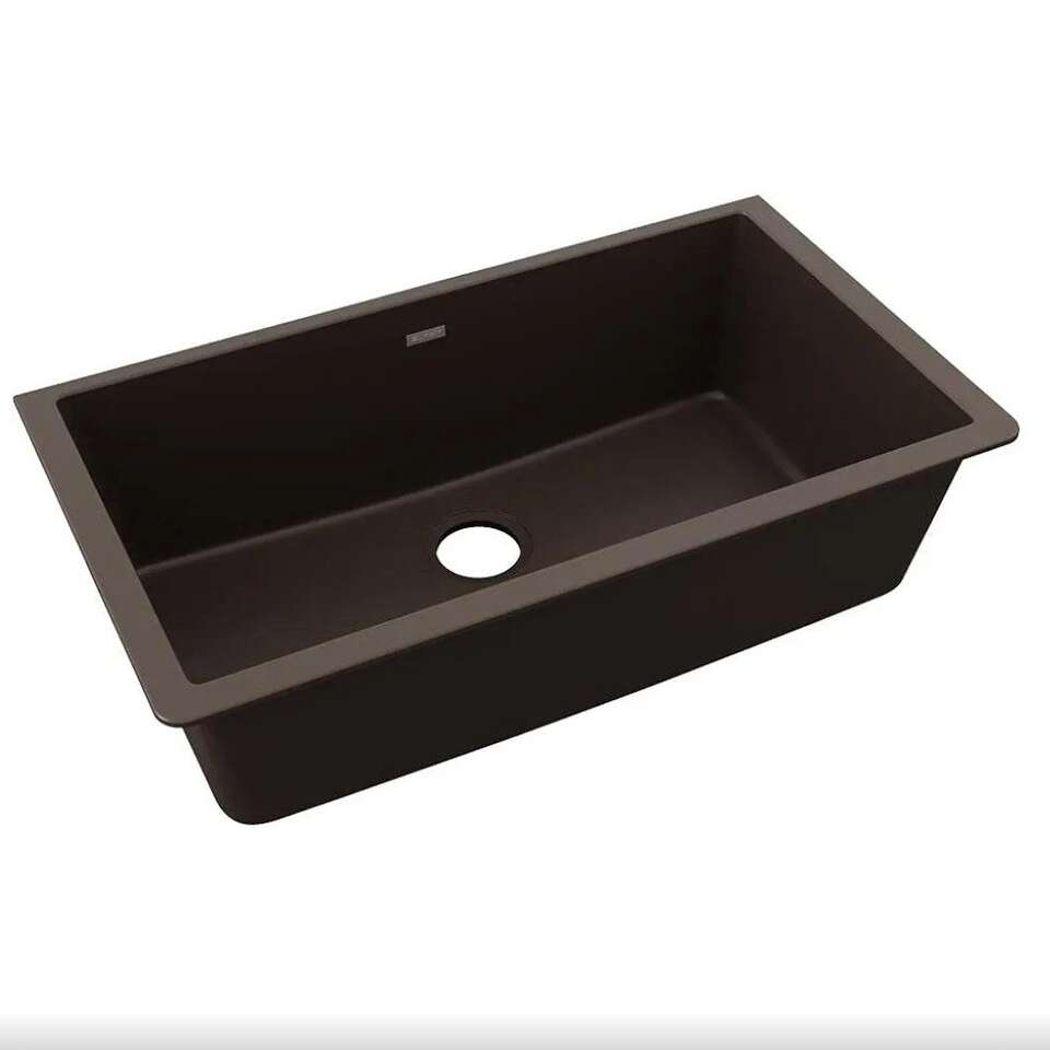 New Elkay Quartz Classic Mocha Single Bowl Sink