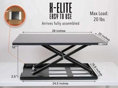New Adjustable Height Standing Desk Converter