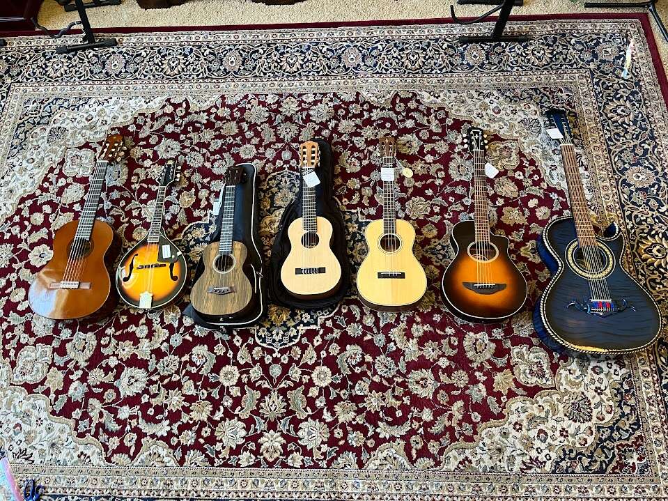 Assorted Guitars and Ukuleles