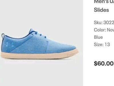 Under armour men's shoes size 13