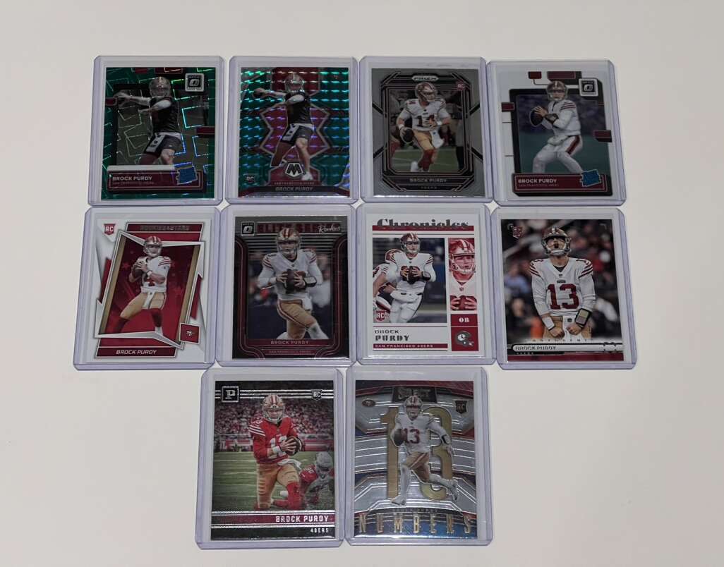 Brock Purdy Rookie Card Lot