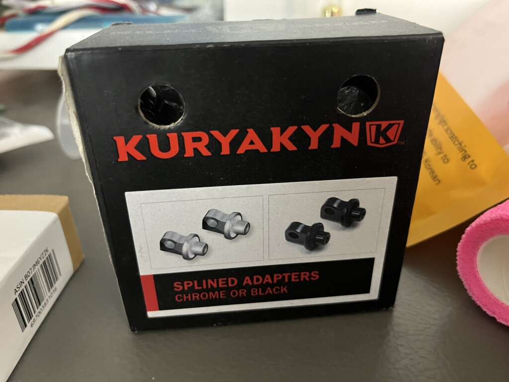 Splined Peg Harley Male Mount 8881 Kuryakyn