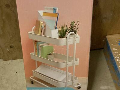 3-Tier Metal Cart & Drawer Cart