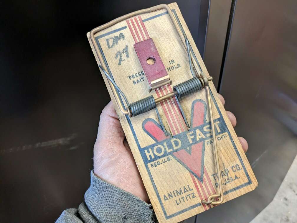 70+ yrold Vintage Rat mouse trap NEW unused