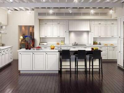 Custom Grade Maple White Shaker Kitchen Cabinets for 10 x 10 Kitchen. Only $6,995