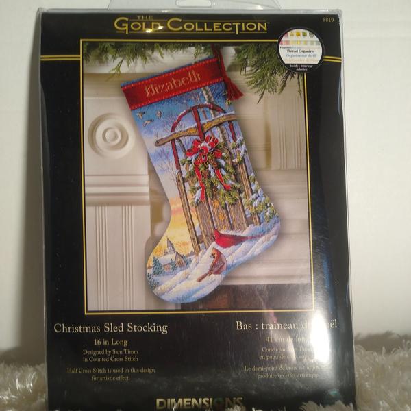 THE GOLD COLLECTION Christmas Sled Stocking