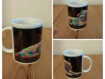 Colorful Dog Mug