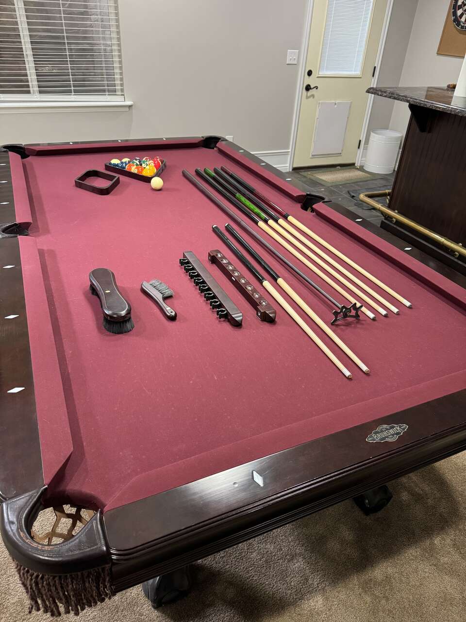 Brunswick 8' Pool Table Furniture
