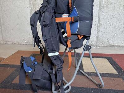 $125 REI Tagalong Child Carrier / Backpack with Rain Bonnet