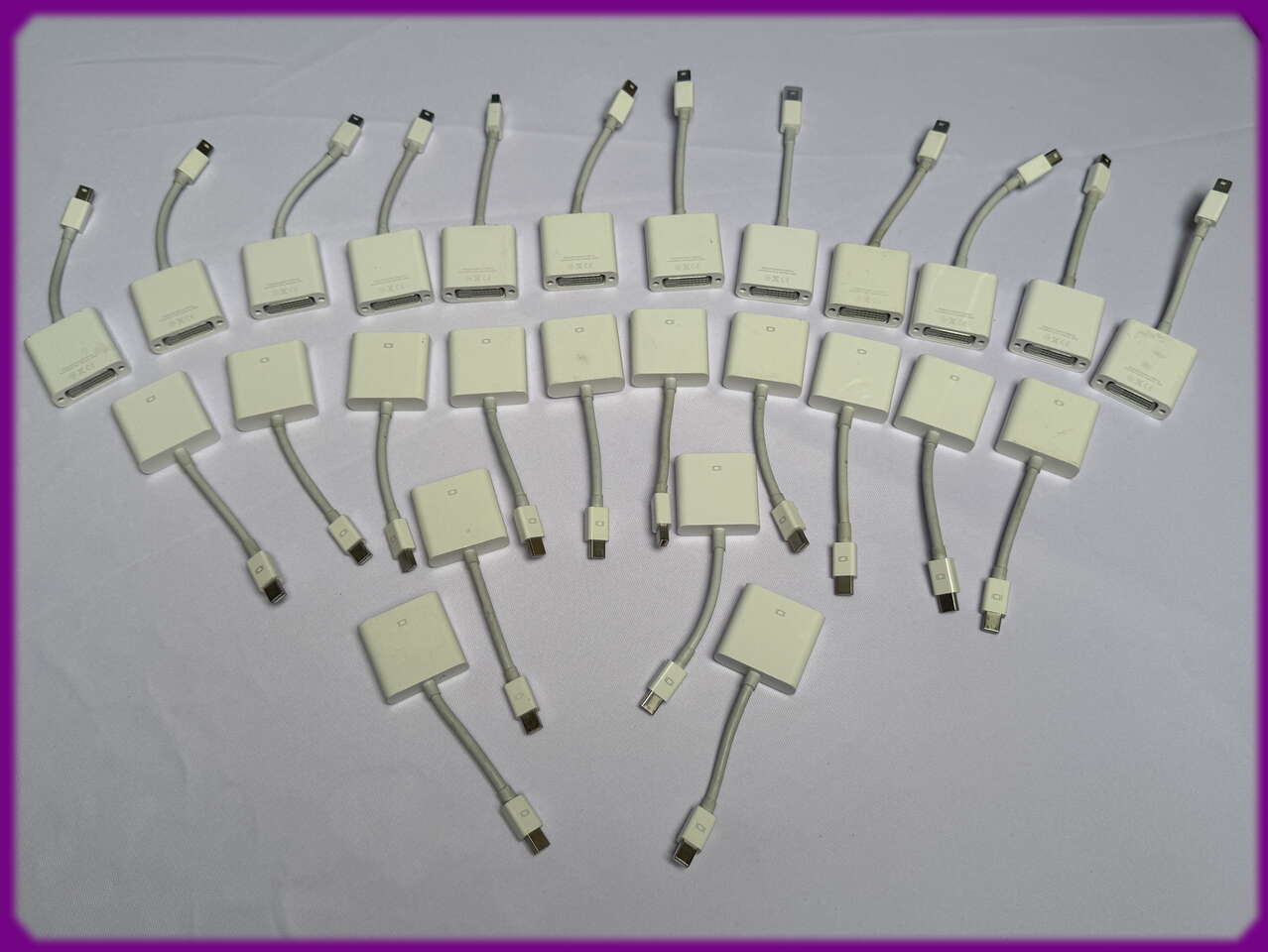 x25 Genuine Apple Mini-DisplayPort to DVI Adapters ($2 each - SOLD AS LOT)