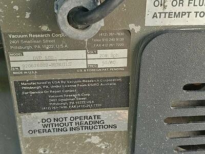 Dry Vacuum Pump Teflon Coated