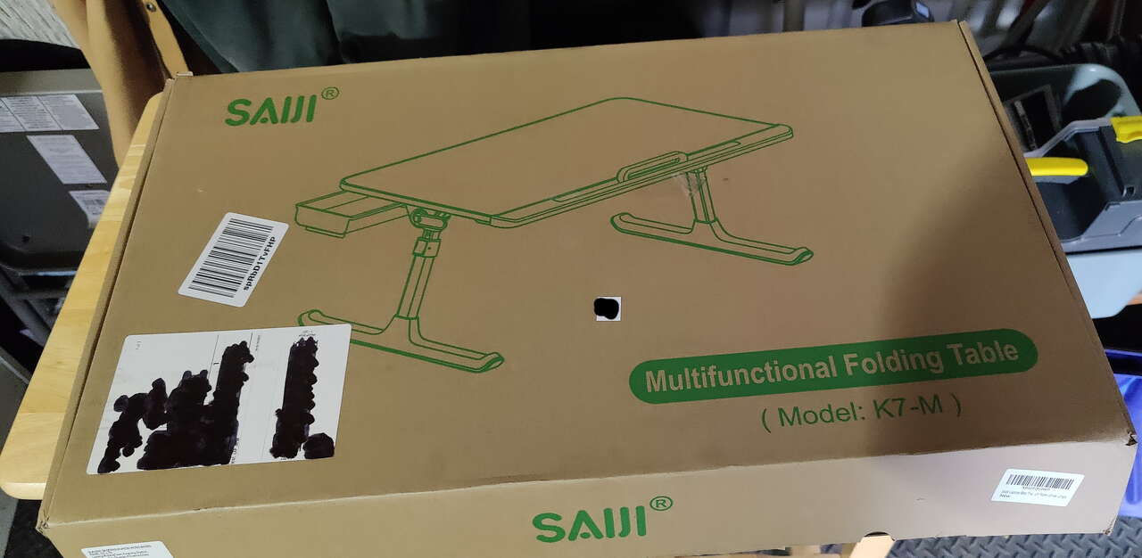 Saiji Foldable Table For Bed Laptop Anywhere Brand New