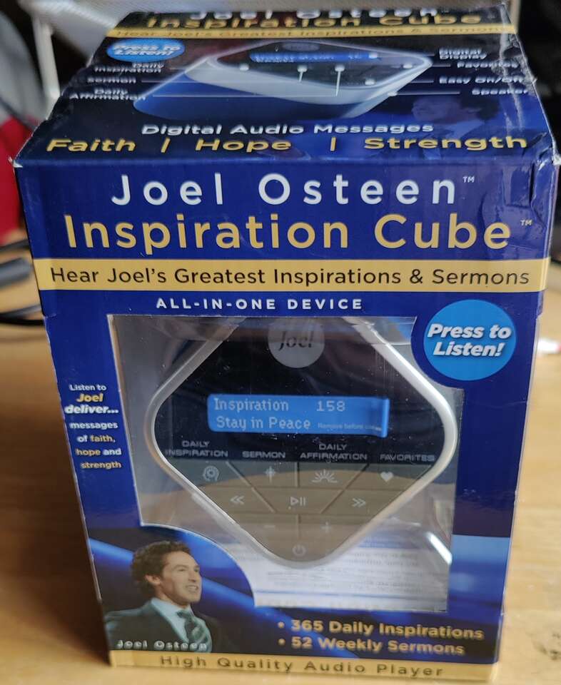 Joel Osteen Inspiration Audio Cube With 52 Sermons 365 Inspirations