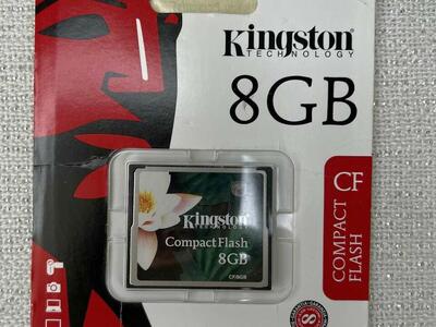 Kingston Technology 8 GB Compact Flash Memory Card (CF/8GB) New Sealed