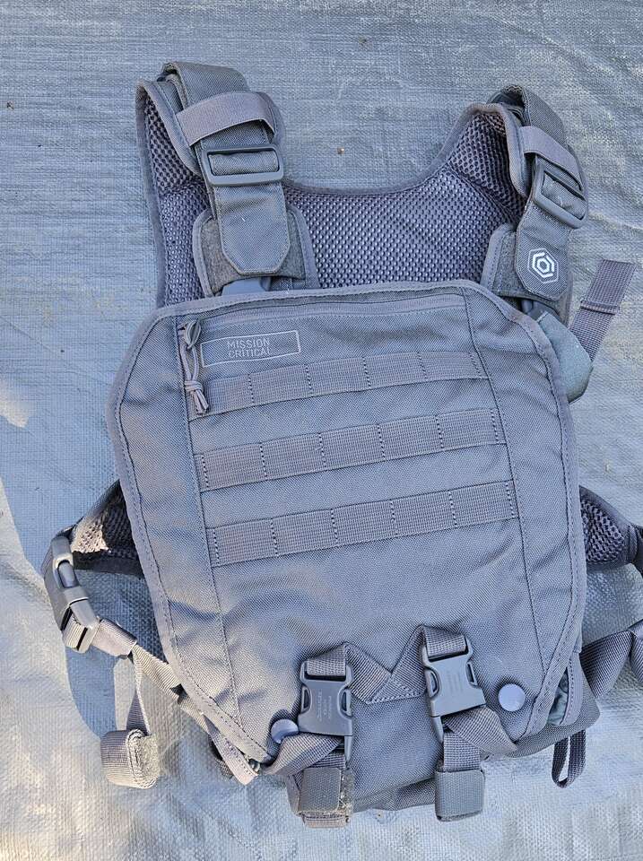 Mission Critical Brand Infant Carrier Complete Like New Heavy Duty