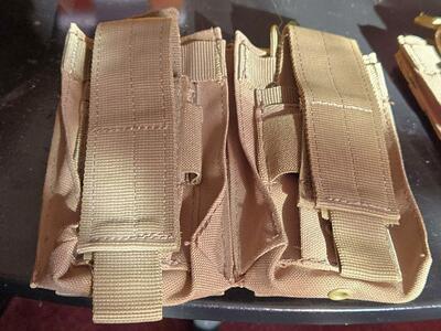 Condor Double M14 Kangaroo Mag Pouch New 4 Belt Straps