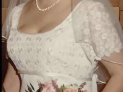 Wedding Dress, Veils, Train (Size 16)