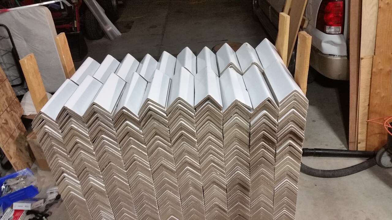 NEW Laminated Fiberboard Corner Protectors - for Shipping, Packaging, Preventing Damage
