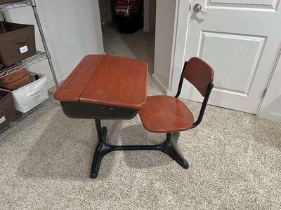 Old school desk